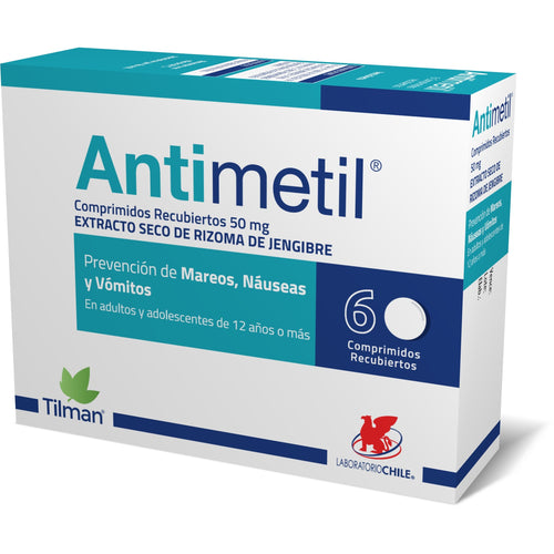 ANTIMETIL 50 MG. 6 COMP. REC.
