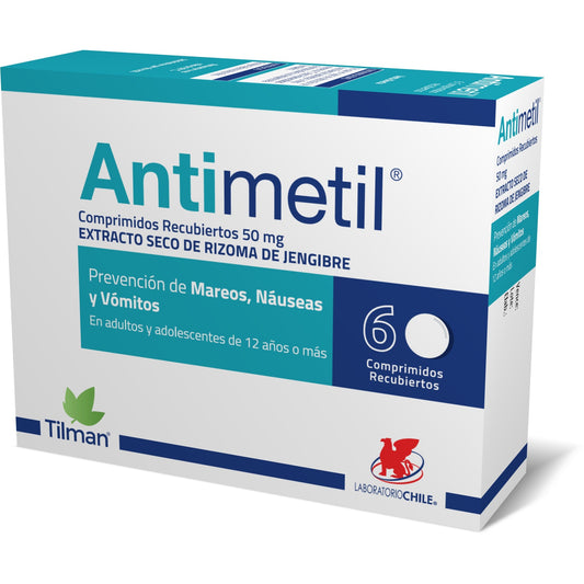 ANTIMETIL 50 MG. 6 COMP. REC.
