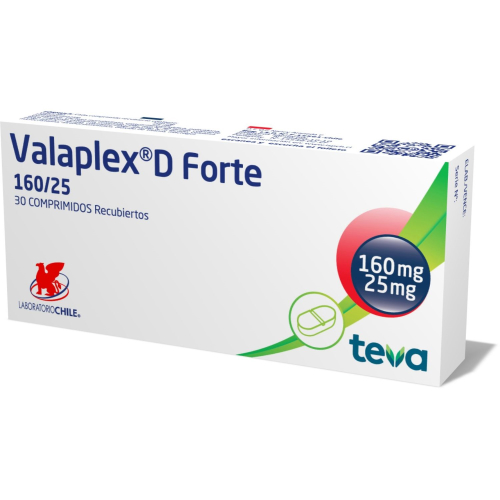 Valaplex D Forte 160 Mg./25 Mg. 30 Comp