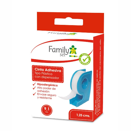 Family Set Cinta Plast. C/ Dispensa 1.15 Cm 9.1 M